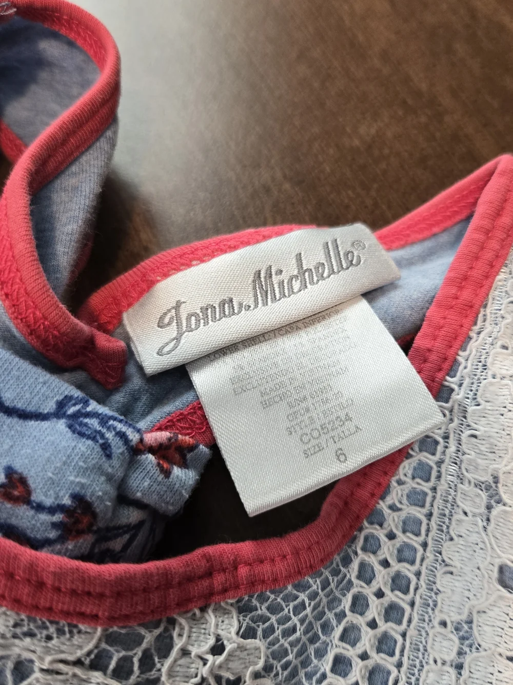 Lot of 2 Girls Dresses Size 6 Jona Michelle Sleeveless Round Neck A-Line Cotton